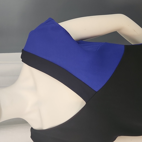 DVF BODYCONE STRETCH NAVY BLACK SZ 6 - Picture 3 of 13